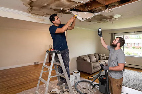 Ceiling Water Damage Restoration Olathe