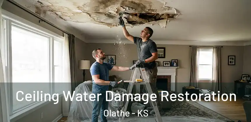  Ceiling Water Damage Restoration Olathe - KS