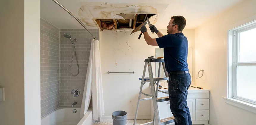 Bathroom Leak Ceiling Repair in Olathe