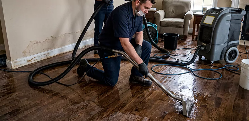 Hardwood Floor Water Extraction in Olathe